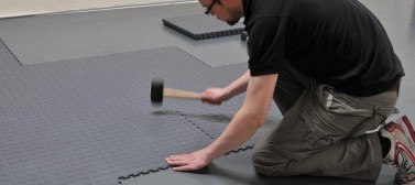 Workshop floor tiles