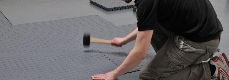 Workshop floor tiles