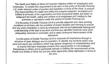 H&S Policy Statement